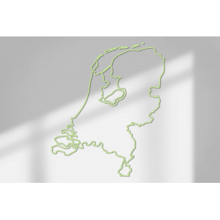 Outline Nederland Muursticker Afmeting 70cmX59cm - 10