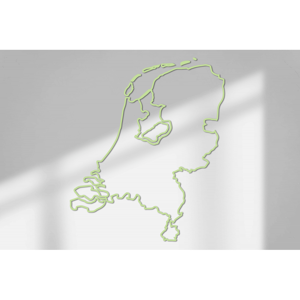 Wandaufkleber mit Umriss der Niederlande, Größe 70 x 59 cm – 10