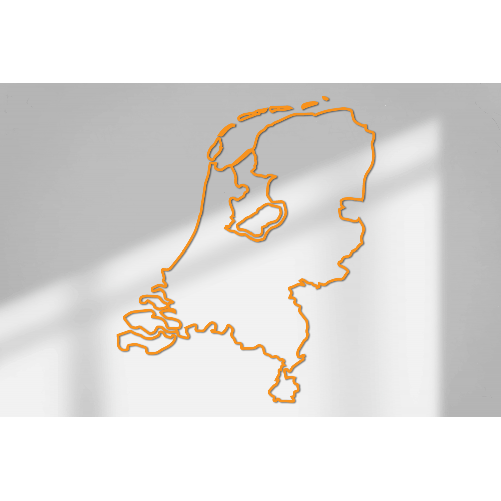 Wandaufkleber mit Umriss der Niederlande, Größe 70 x 59 cm – 12