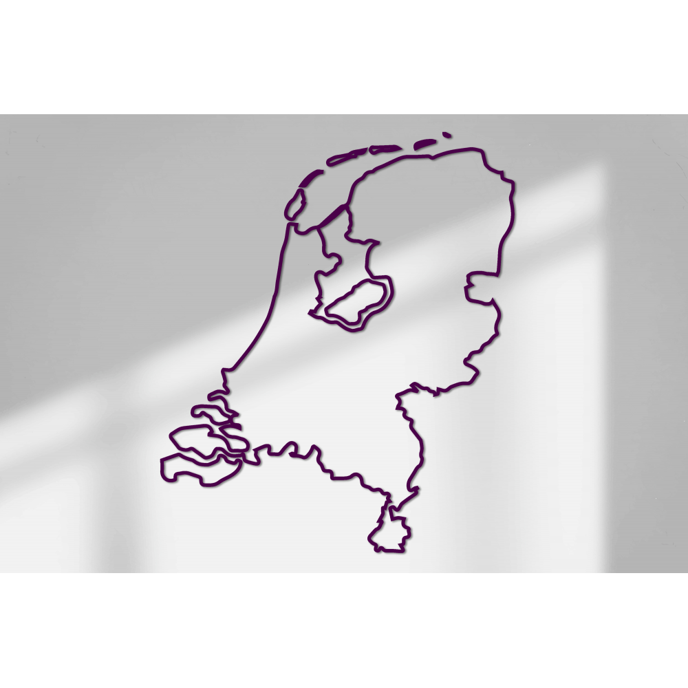 Wandaufkleber mit Umriss der Niederlande, Größe 70 x 59 cm – 13
