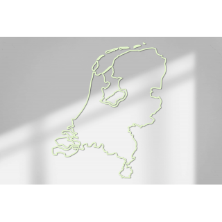 Outline Nederland Muursticker Afmeting 70cmX59cm - 16