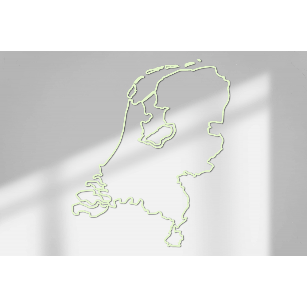 Wandaufkleber mit Umriss der Niederlande, Größe 70 x 59 cm – 16