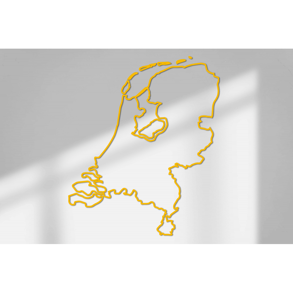 Wandaufkleber mit Umriss der Niederlande, Größe 70 x 59 cm – 18