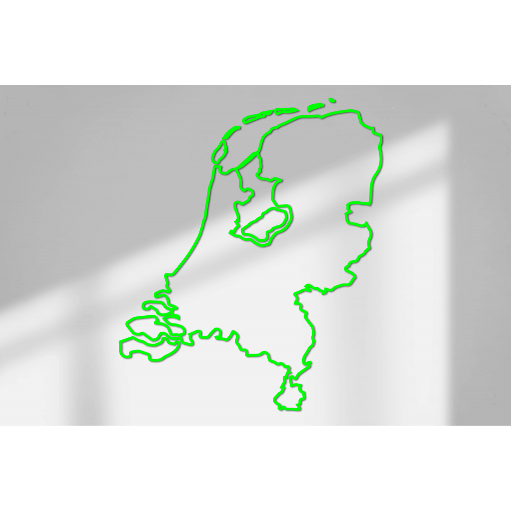 Wandaufkleber mit Umriss der Niederlande, Größe 70 x 59 cm – 19