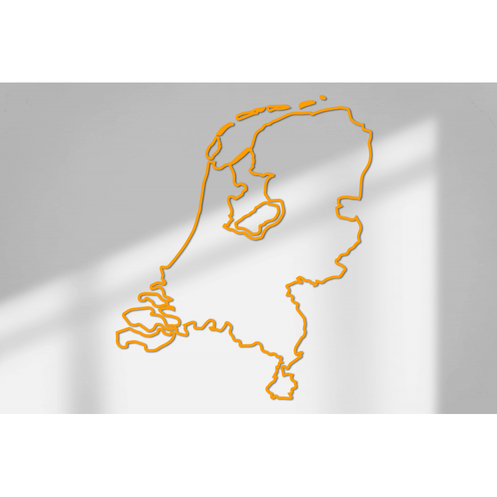 Wandaufkleber mit Umriss der Niederlande, Größe 70 x 59 cm – 20