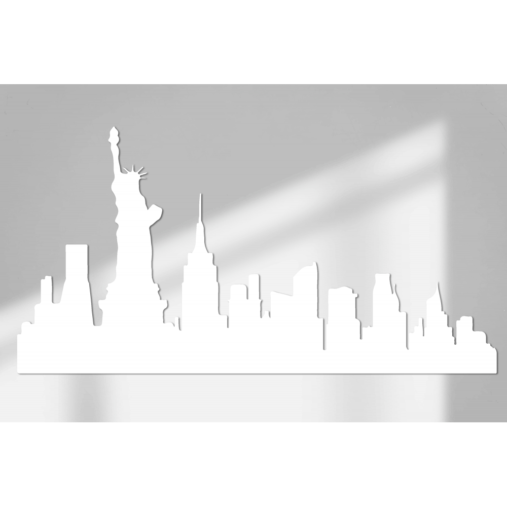 Skyline New York Wandaufkleber Größe 46cmX90cm - 2
