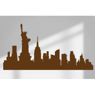 Skyline New York Wandaufkleber Größe 46cmX90cm - 4