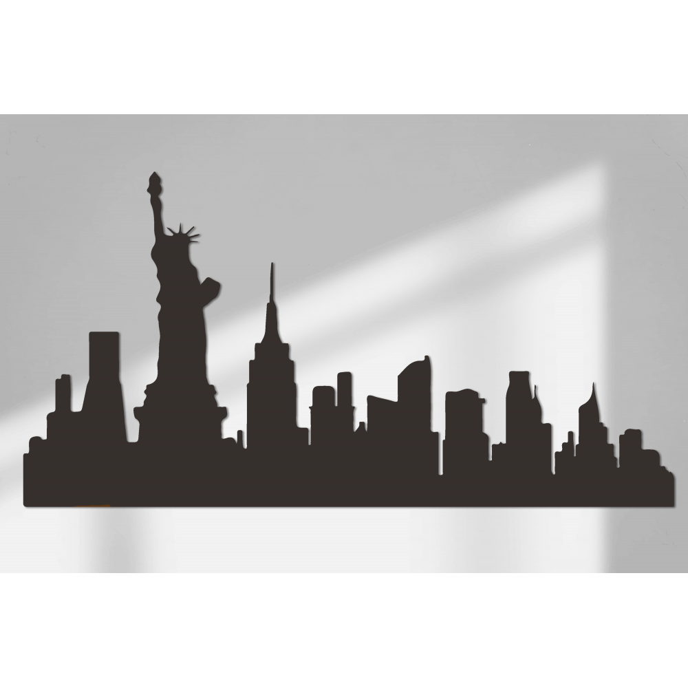 Skyline New York Wandaufkleber Größe 46cmX90cm - 5