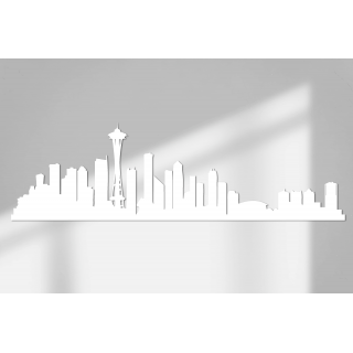 Skyline Seattle Wandaufkleber Größe 26cmX90cm - 19