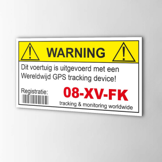 Eigenes Nummernschild Autosicherheit GPS - 1