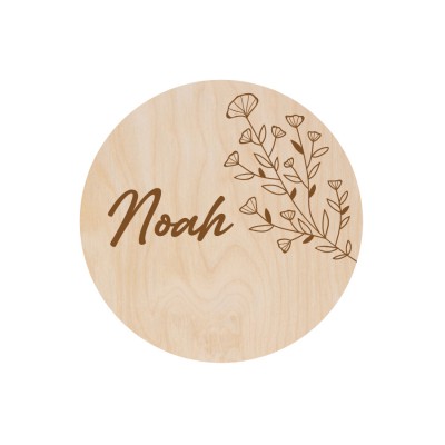 Gepersonaliseerde Naam / Gezinsbordje - Blossom - 1