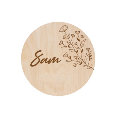 Gepersonaliseerde Naam / Gezinsbordje - Blossom - 2
