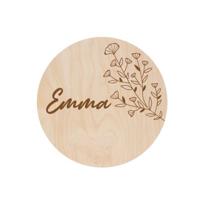 Gepersonaliseerde Naam / Gezinsbordje - Blossom - 3