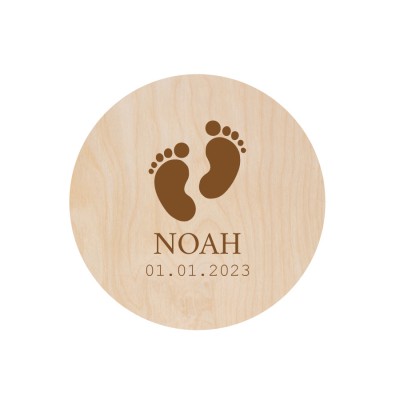 Gepersonaliseerde Naam / Gezinsbordje - Feet - 1