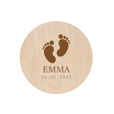 Gepersonaliseerde Naam / Gezinsbordje - Feet - 3