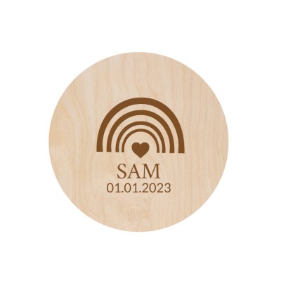 Gepersonaliseerde Naam / Gezinsbordje - Rainbow - 2