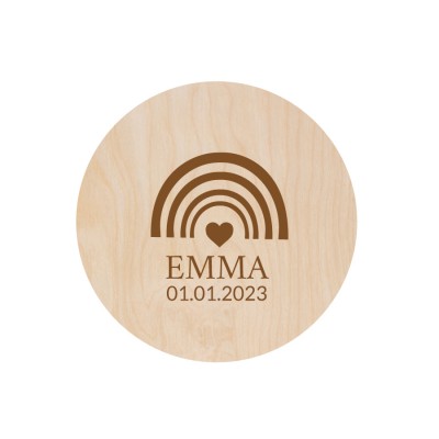 Gepersonaliseerde Naam / Gezinsbordje - Rainbow - 3