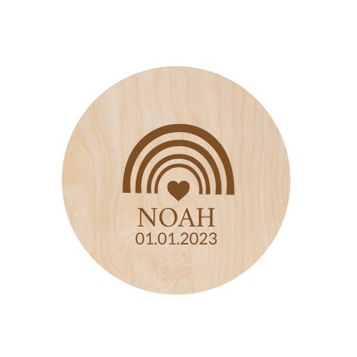 Gepersonaliseerde Naam / Gezinsbordje - Rainbow - 1