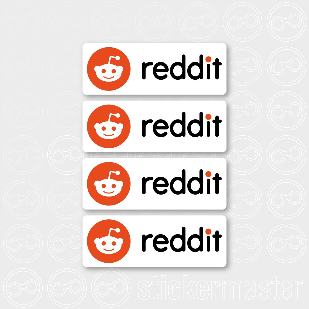Set of 4 Reddit stickers - 1