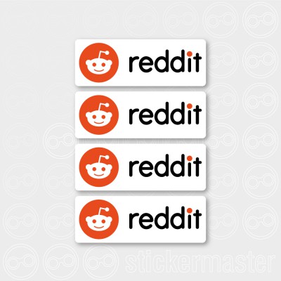 Set van 4 Reddit stickers - 1