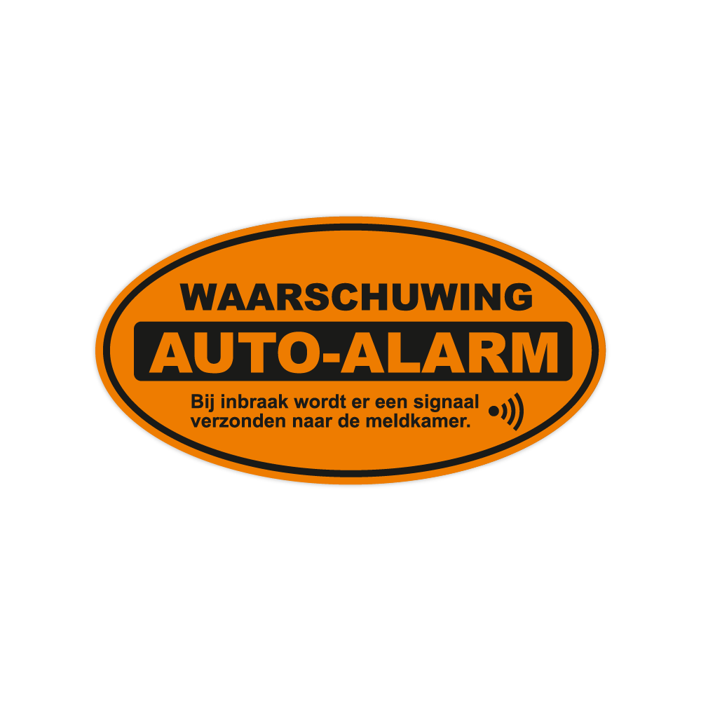 Auto Alarm waarschuwing sticker - 1