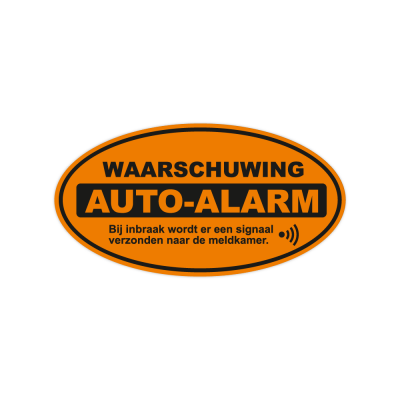 Auto Alarm waarschuwing sticker - 1 Auto Alarm waarschuwing sticker - 1