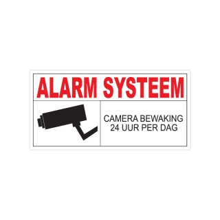 Camera Alarm Systeem Sticker - 1