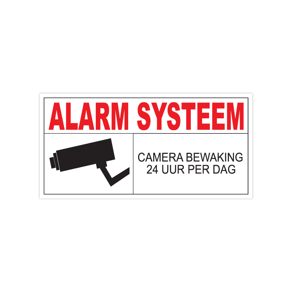 Kamera-Alarmsystem-Aufkleber - 1
