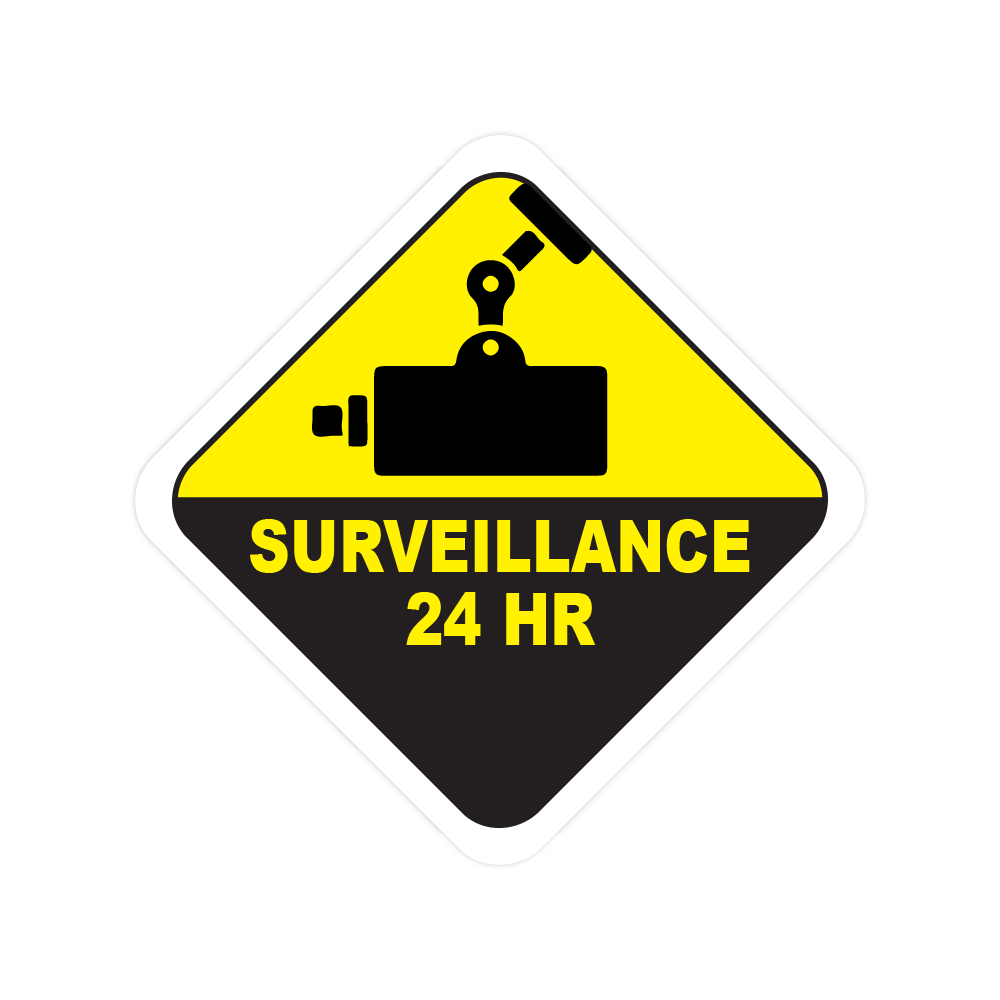 Camera beveiligingssticker 24 HR Surveillance - 1