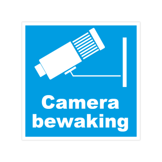 Camera Bewakingsstickers Ultrablauw - 1