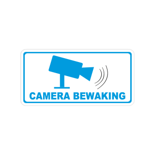 Rechteckige Aufkleber zur Kameraüberwachung - 1