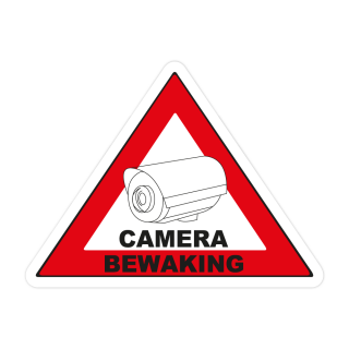 Camera Bewaking Bord sticker - 1