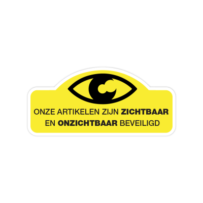 Onze artikelen zijn zichtbaar en onzichtbaar beveiligd geel - 1