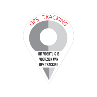 Fiets GPS Tracking Pin sticker - 1