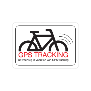 Rechteckiger Fahrrad-GPS-Tracking-Aufkleber - 1