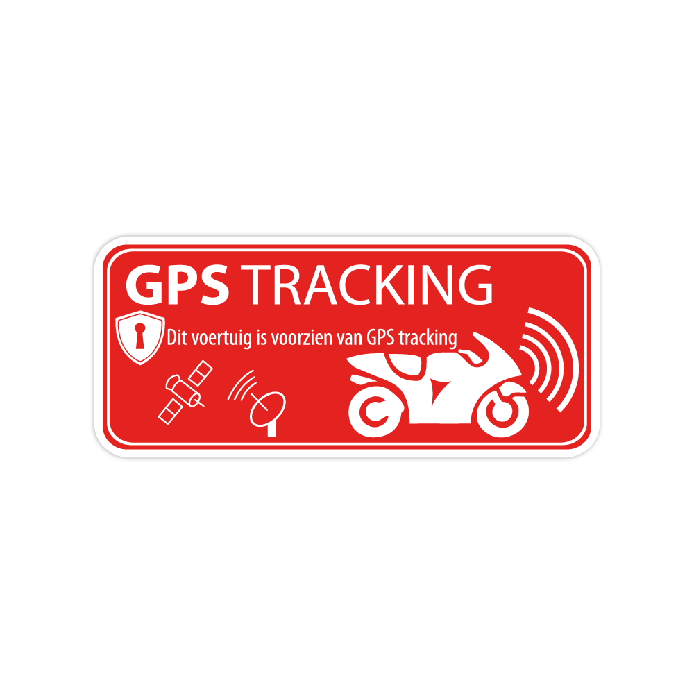 GPS-Tracking-Aufkleber für rotes Fahrzeug - 1