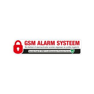 Slot GSM Alarm Systeem sticker - 1