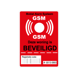 GSM beveiligingssticker - 1
