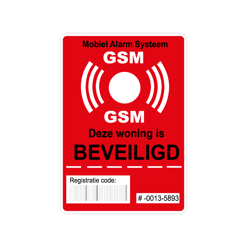 Adhesivo de seguridad GSM - 1