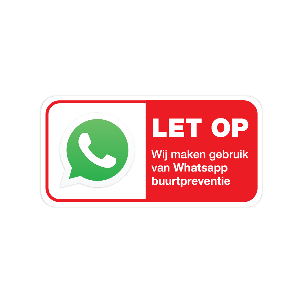 Whatsapp buurtpreventie stickers - 1