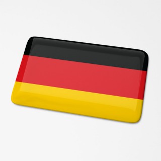 3D Flaggenaufkleber Deutschland - 1