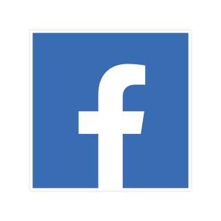 Facebook F vierkant Stickers set - 1