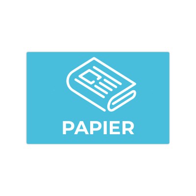 Afval Sticker - Papier - 1