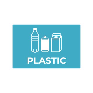 Afval Sticker - Plastic - 1