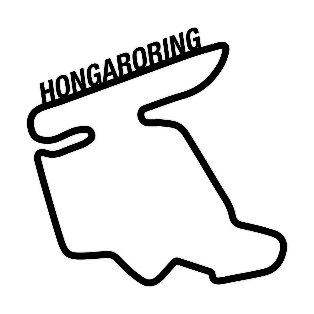 Wanddecoratie | F1 Circuit Hongaroring | Kunststof - 1