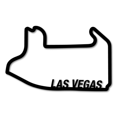 Wanddecoratie | F1 Circuit Las Vegas | Kunststof - 1