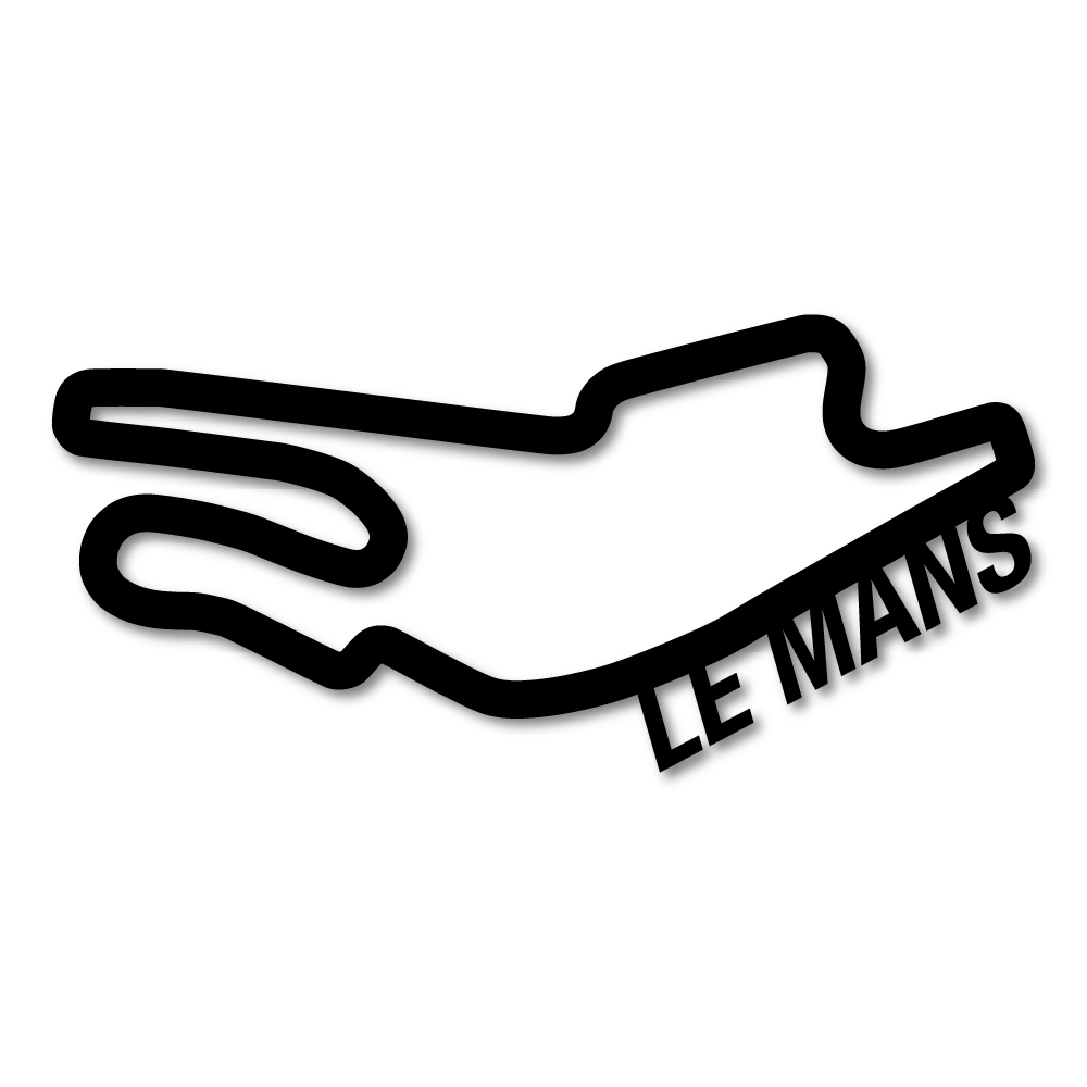 Wanddecoratie | Circuit Le Mans | Kunststof - 1