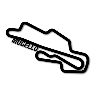 Wanddecoratie | Circuit Mugello | Kunststof - 1