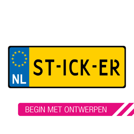 18.2 Kenteken Sticker - 3