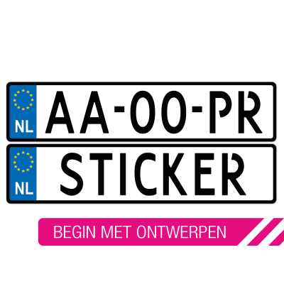 Aanhanger kentekensticker - 2